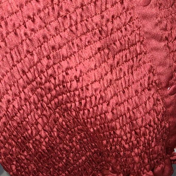 Red Satin Stretch Blouse - Picture 2 of 4